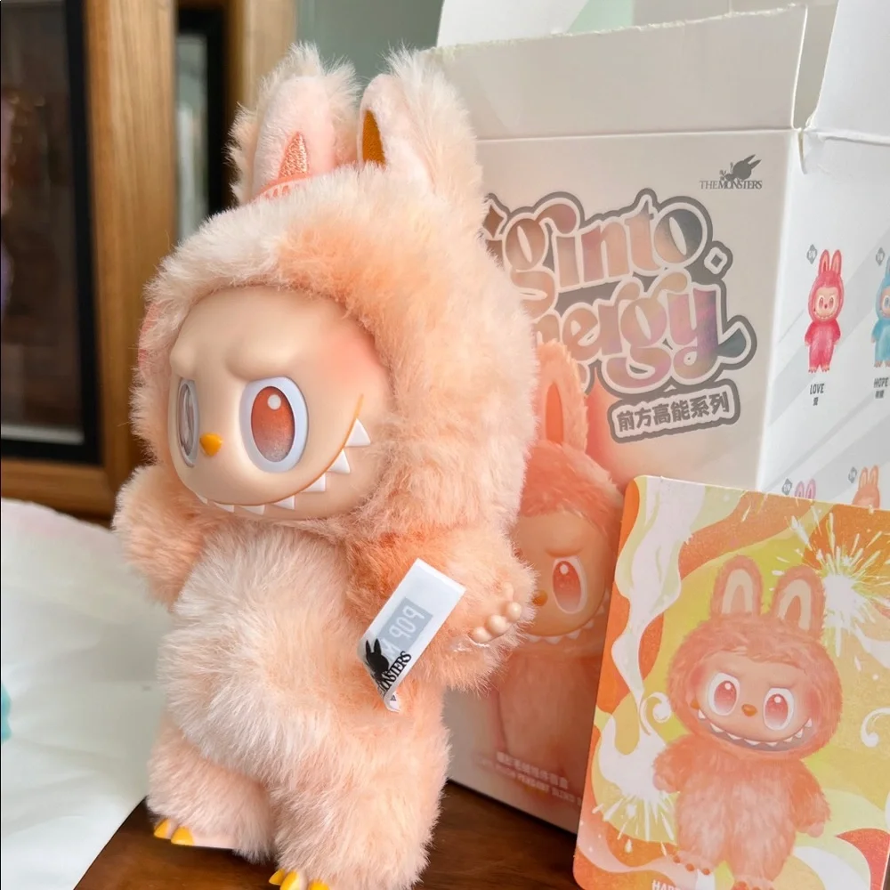 Authentic Pop Mart The Monsters Big Into Energy Labubu- Happiness, New Open Box - Picture 4 of 12